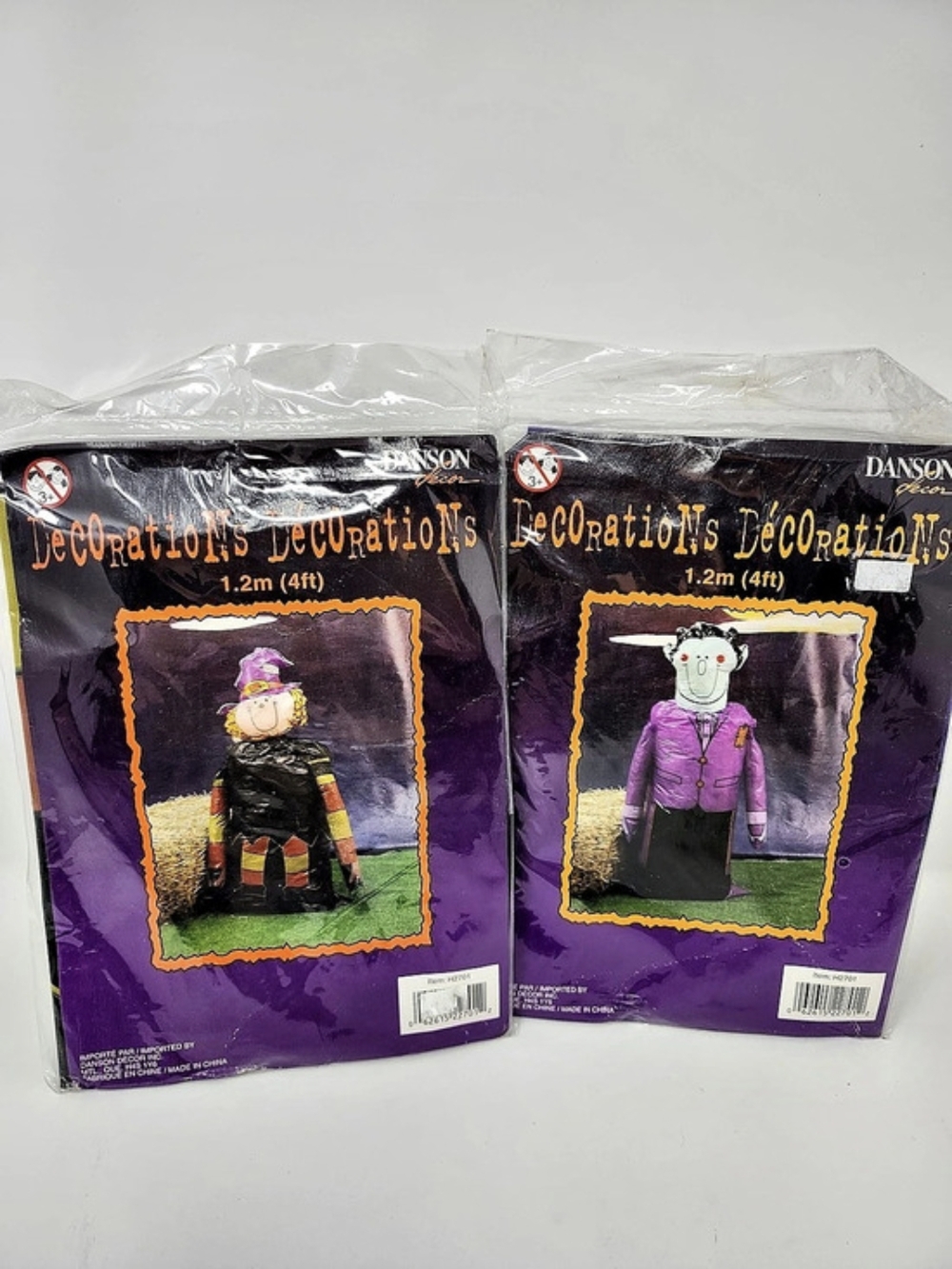 Vintage Halloween Leaf Bag Decoration NWT Set Of 2